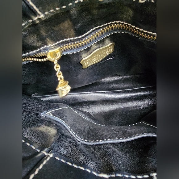 Barry Kieselstein-Cord Vintage Shoulder Bag with Alligator Accent, EUC - Picture 8 of 16